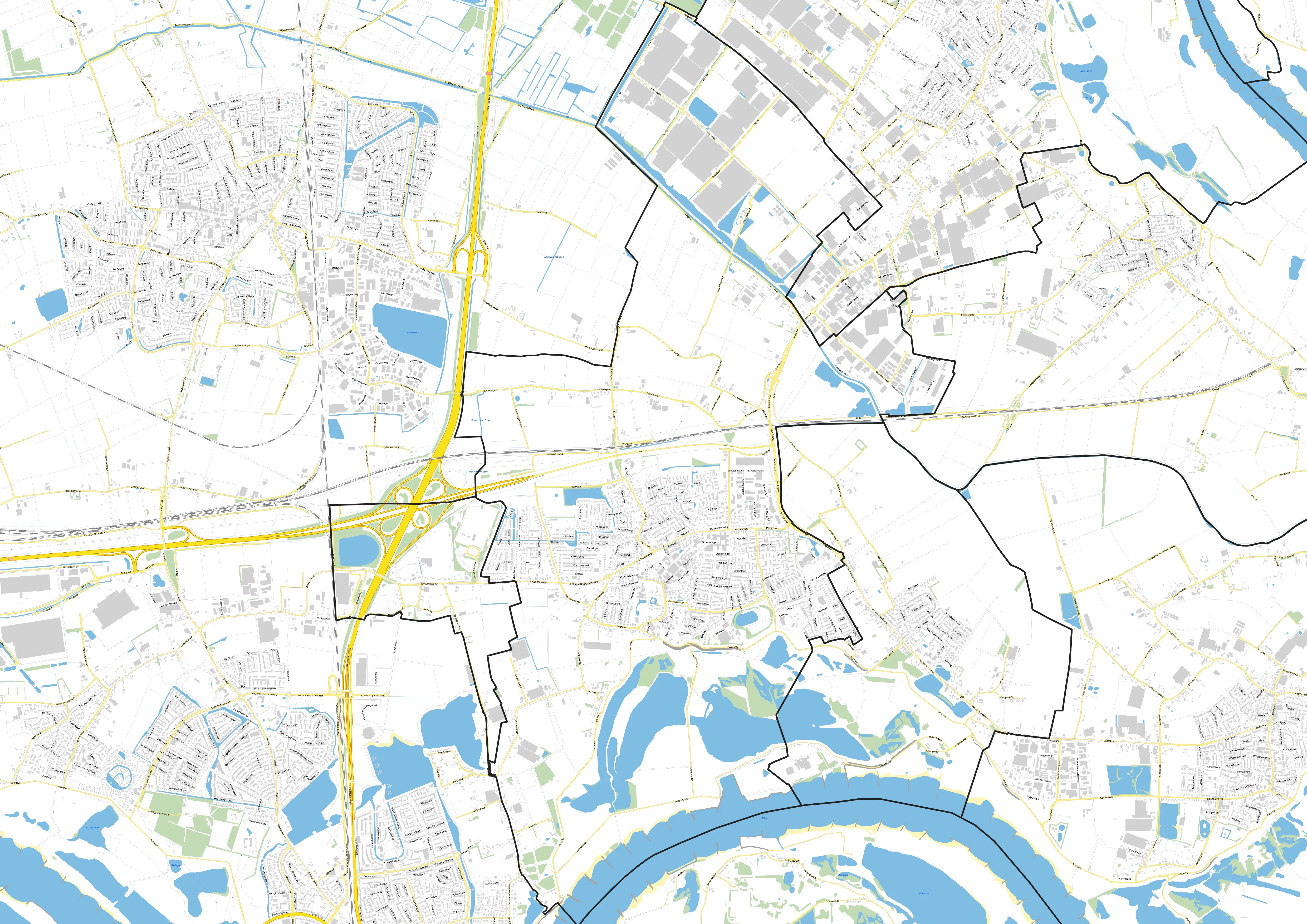 Luchtfoto Bemmel en Ressen